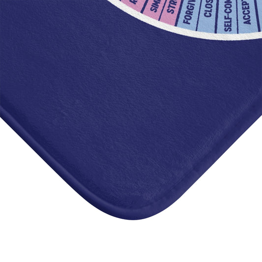 Emotions Needs Wheel Bath Mat - Psych, Therapists, Personal Development, Home Accessory, Gift for Graduates, Artists, Therapy Decor