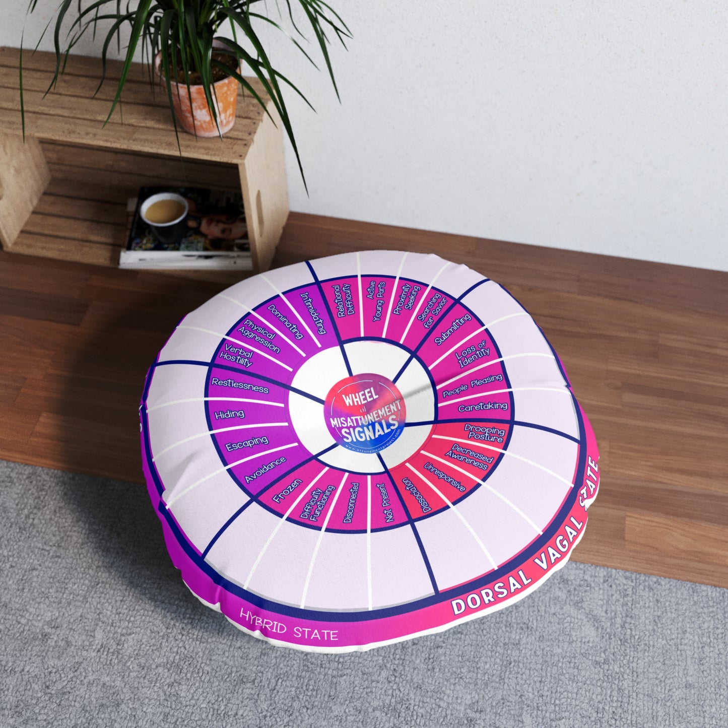 Round Tufted Floor Pillow — Feeling Wheels™ Design