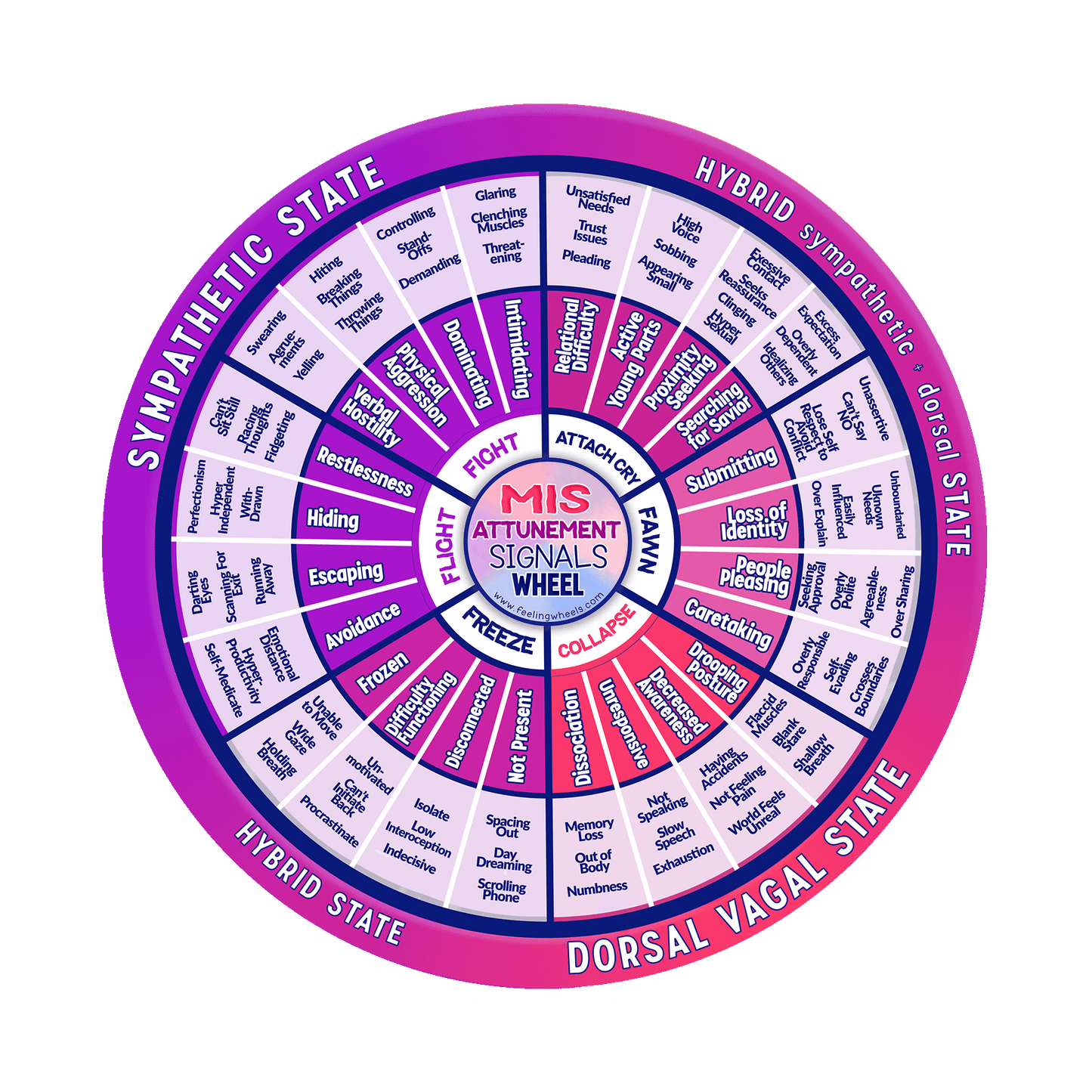 Wheel of Misattunement Signals (High-res PNG download)