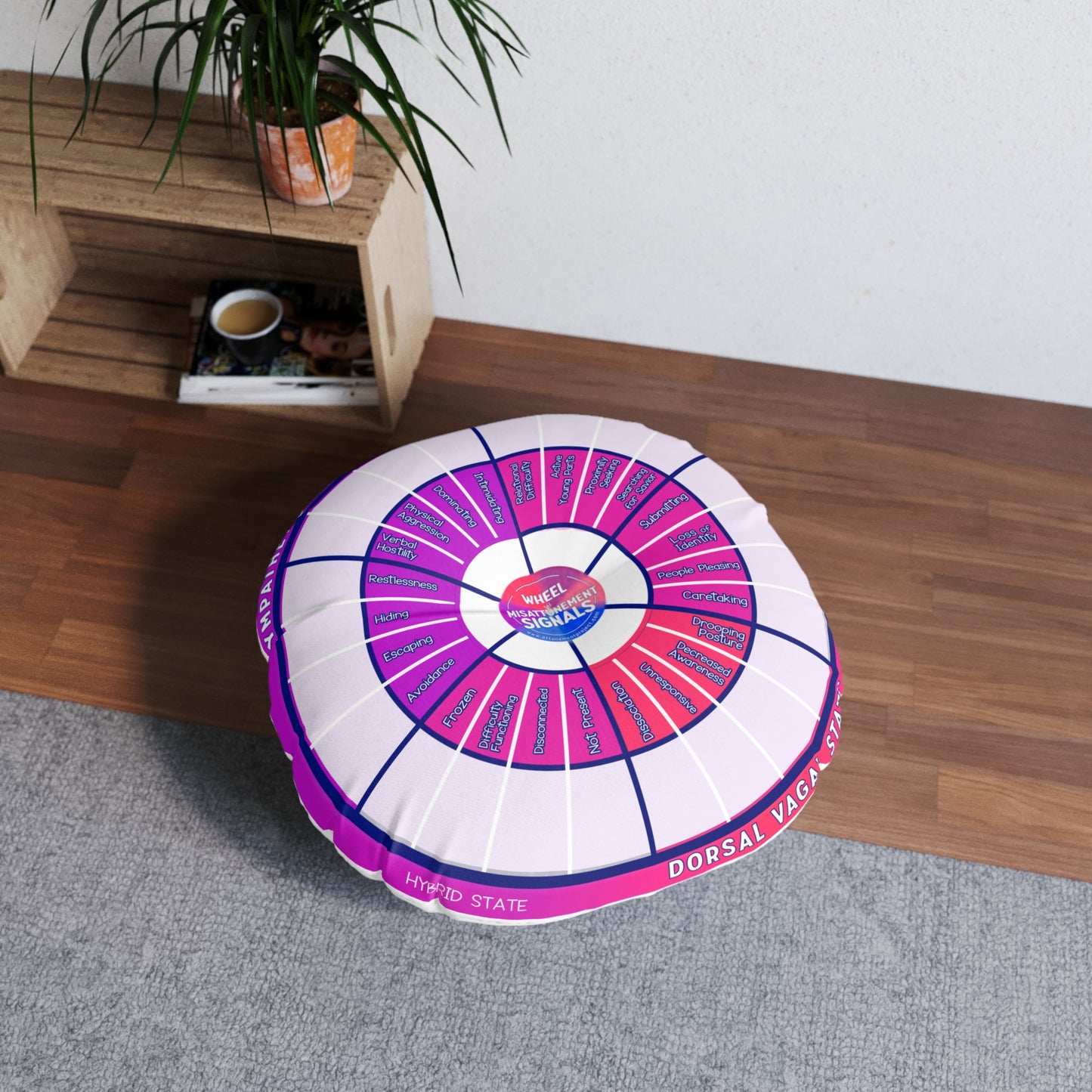 Round Tufted Floor Pillow — Feeling Wheels™ Design