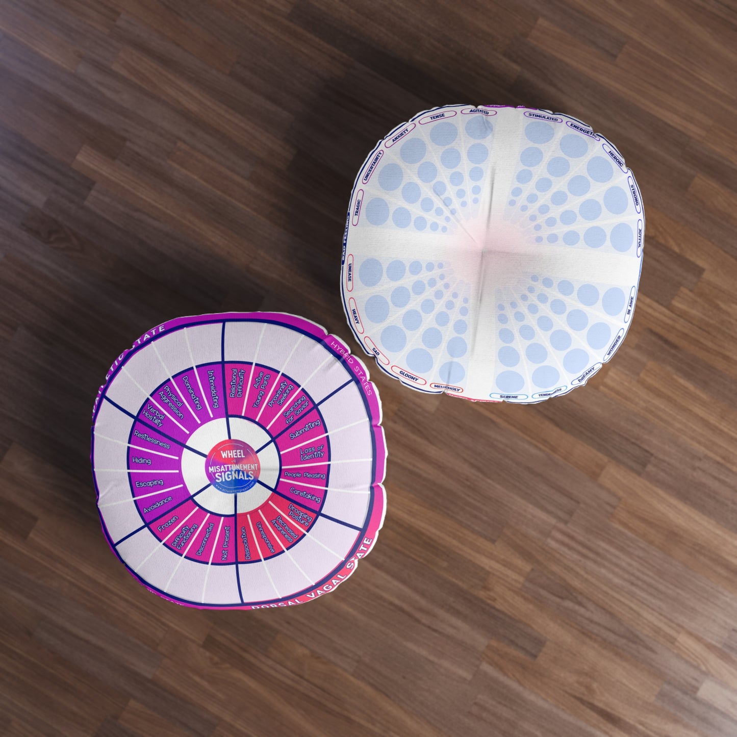 Round Tufted Floor Pillow — Feeling Wheels™ Design