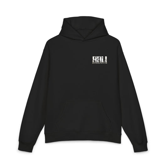 Relaxed Hoodie with Distressed 'RELAX' Chest Print – RAW Streetwear Pullover