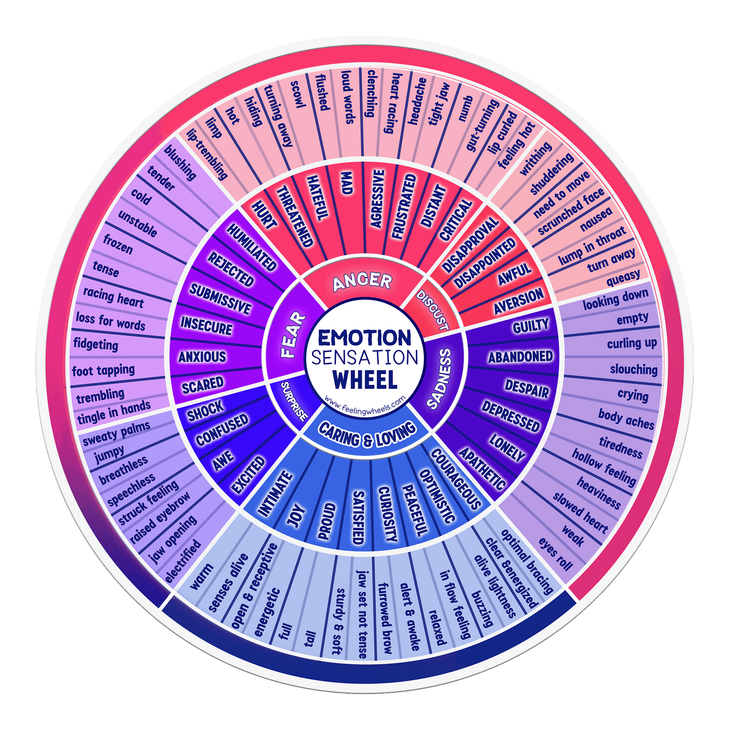 Emotion Sensation Wheel (digital download)